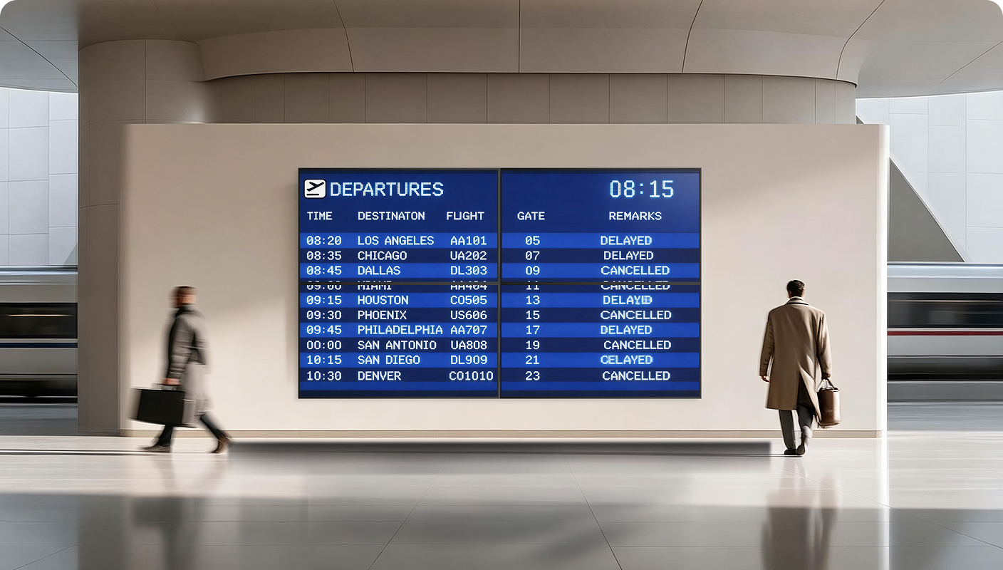 Station Entrance and Exit Information Display