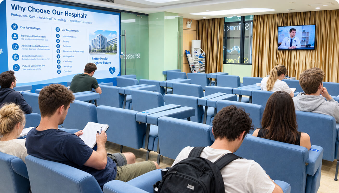 Waiting Area Health Education Screen