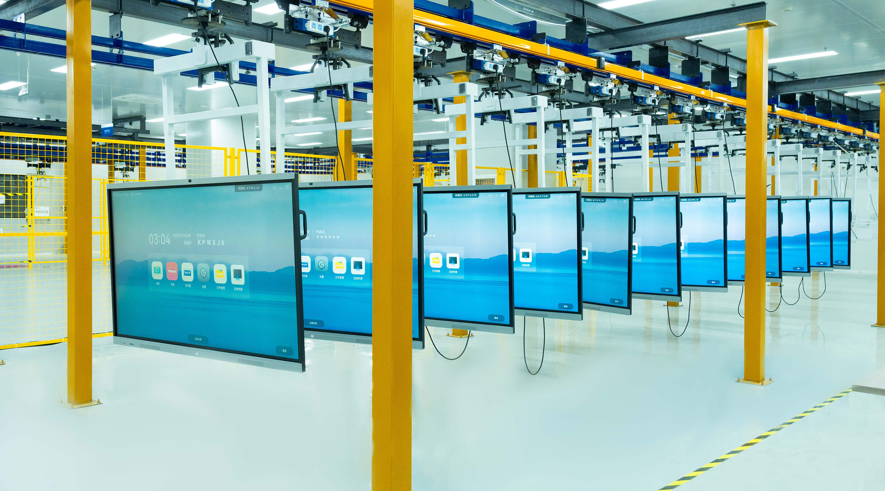 Fully automatic circulating overhead aging line