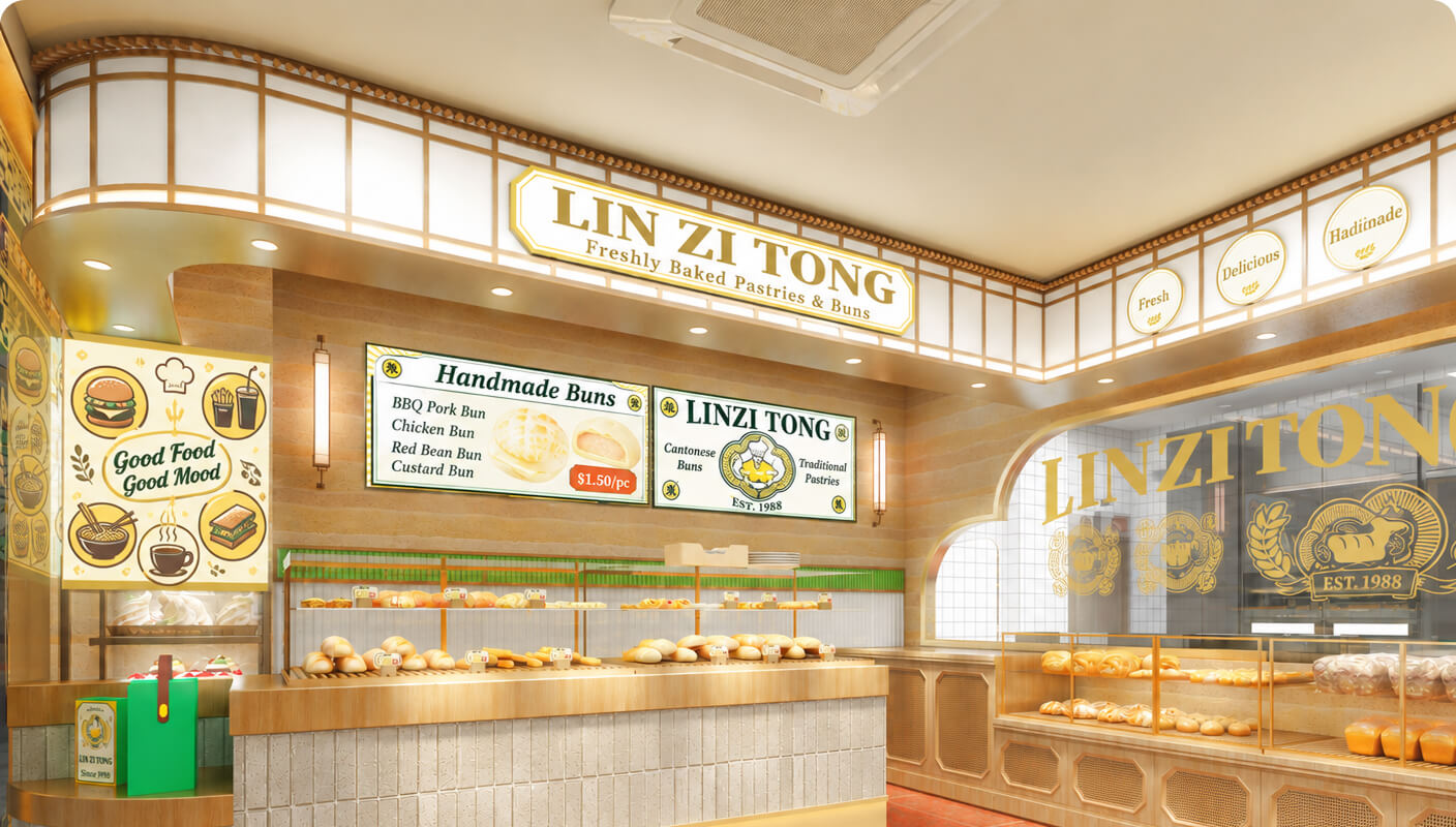Storefront display screen